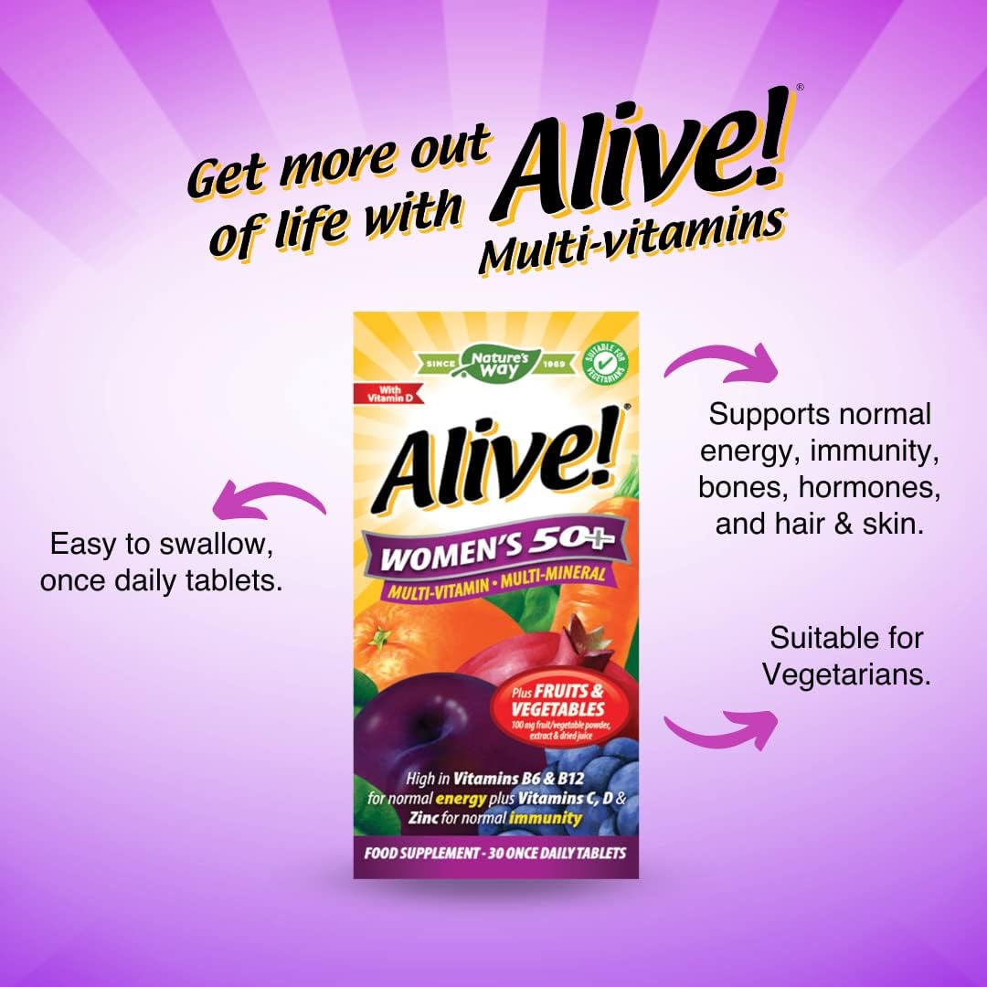 ALIVE MULTIVIT WOMEN 50+ TAB 50CT