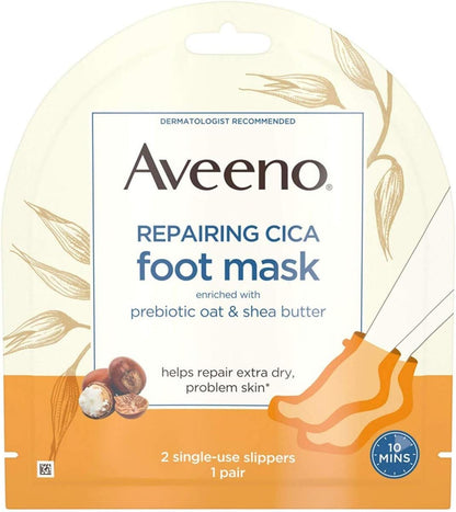 AVEENO REPAIR FOOT MASK EA 2