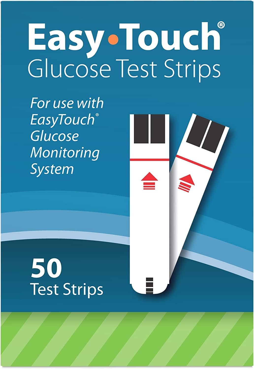 GNP EASYTOUCH GLUCOSE TEST STRP 50CT