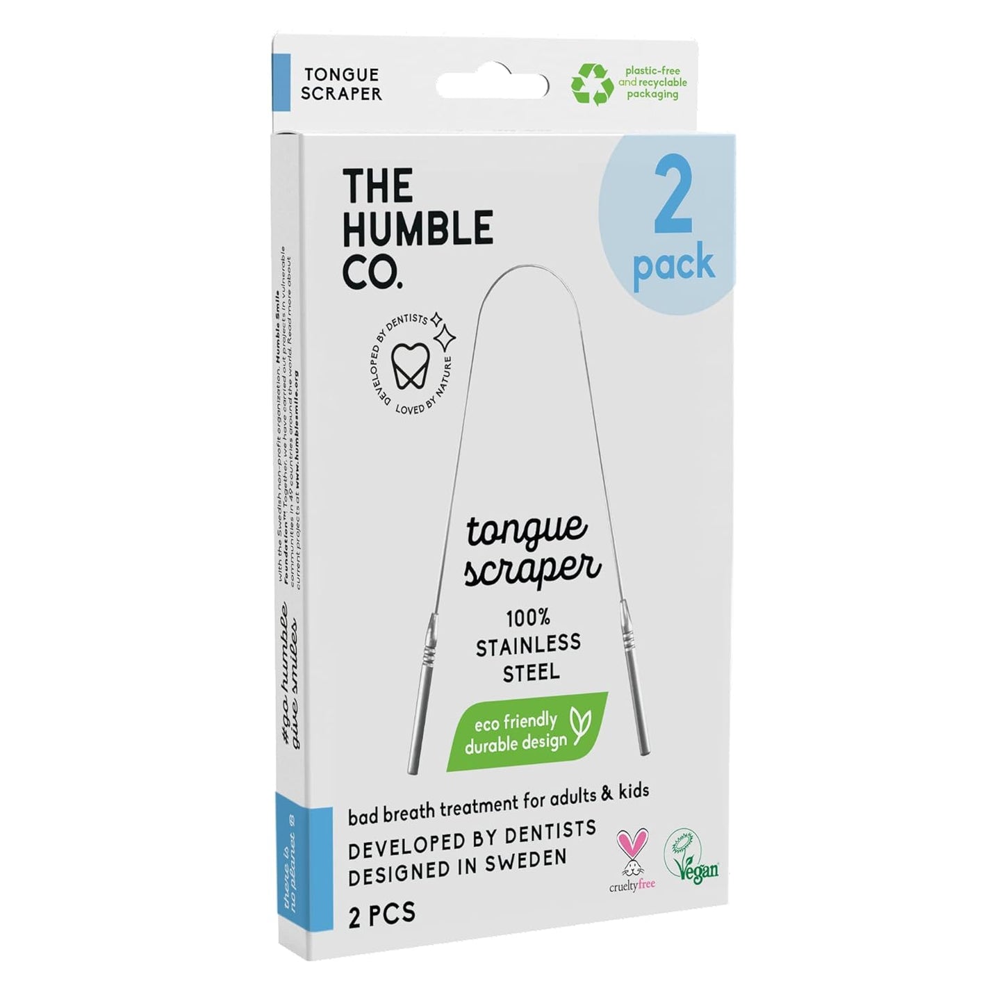THE HUMBLE CO. TONGUE SCRAPER,COPPER