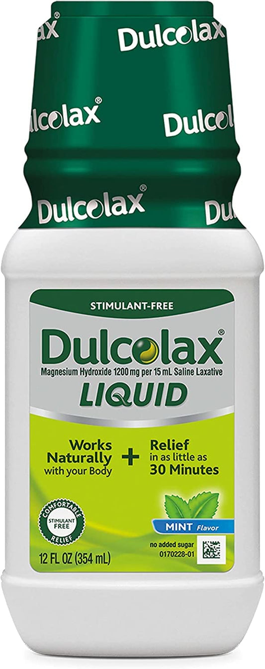 DULCOLAX LIQUID LAXATIVE MINT LIQ 12OZ
