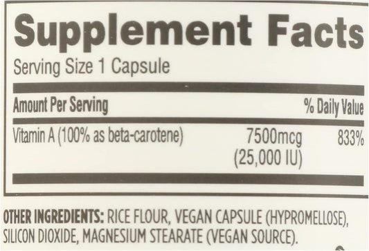 NT BETA CAROTENE GC 25000U 100