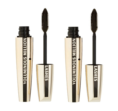 L'ORÉAL PARIS Voluminous Million Lashes Mascara, 635 Blackest Black, 0.32 fl. oz.