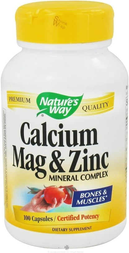 NATURE'S WAY CALCIUM,MAGNESIUM & ZINC