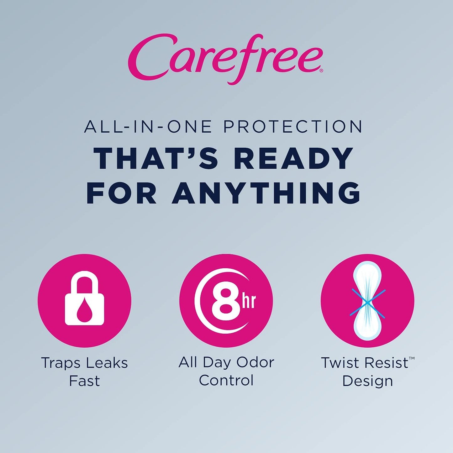 Carefree Acti-Fresh Regular 54 Count Daily Liner Unscented