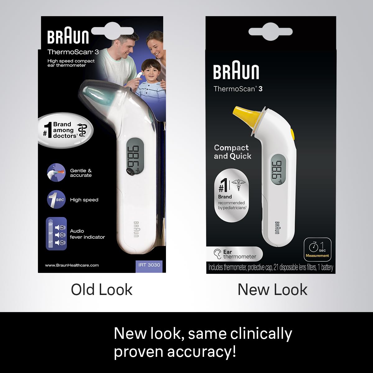 BRAUN THERMOSCAN 3 EQ EAR W/FLR
