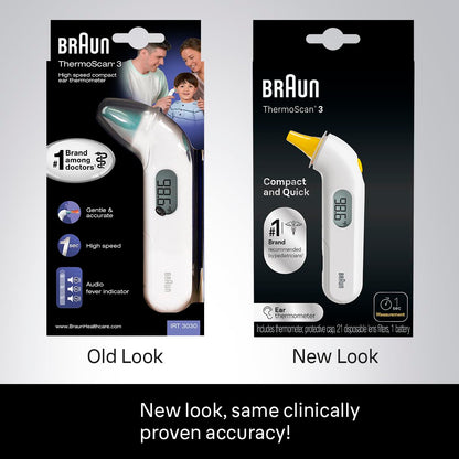BRAUN THERMOSCAN 3 EQ EAR W/FLR