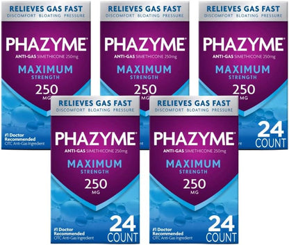 PHAZYME MAX 250 MG SOFTGEL 12CT
