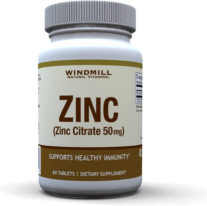 ZINC CITRATE 50MG TAB 60CT WINDMILL