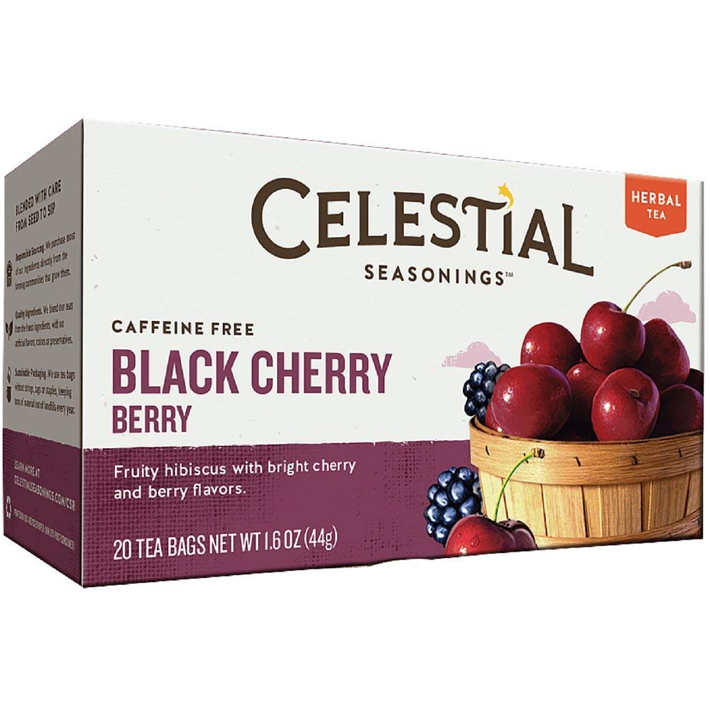 CELESTIAL SEASONINGS HERB TEA,BLK CHERRY BERRY