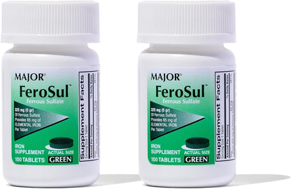 FERROUS SULFATE TB 325MG 1000