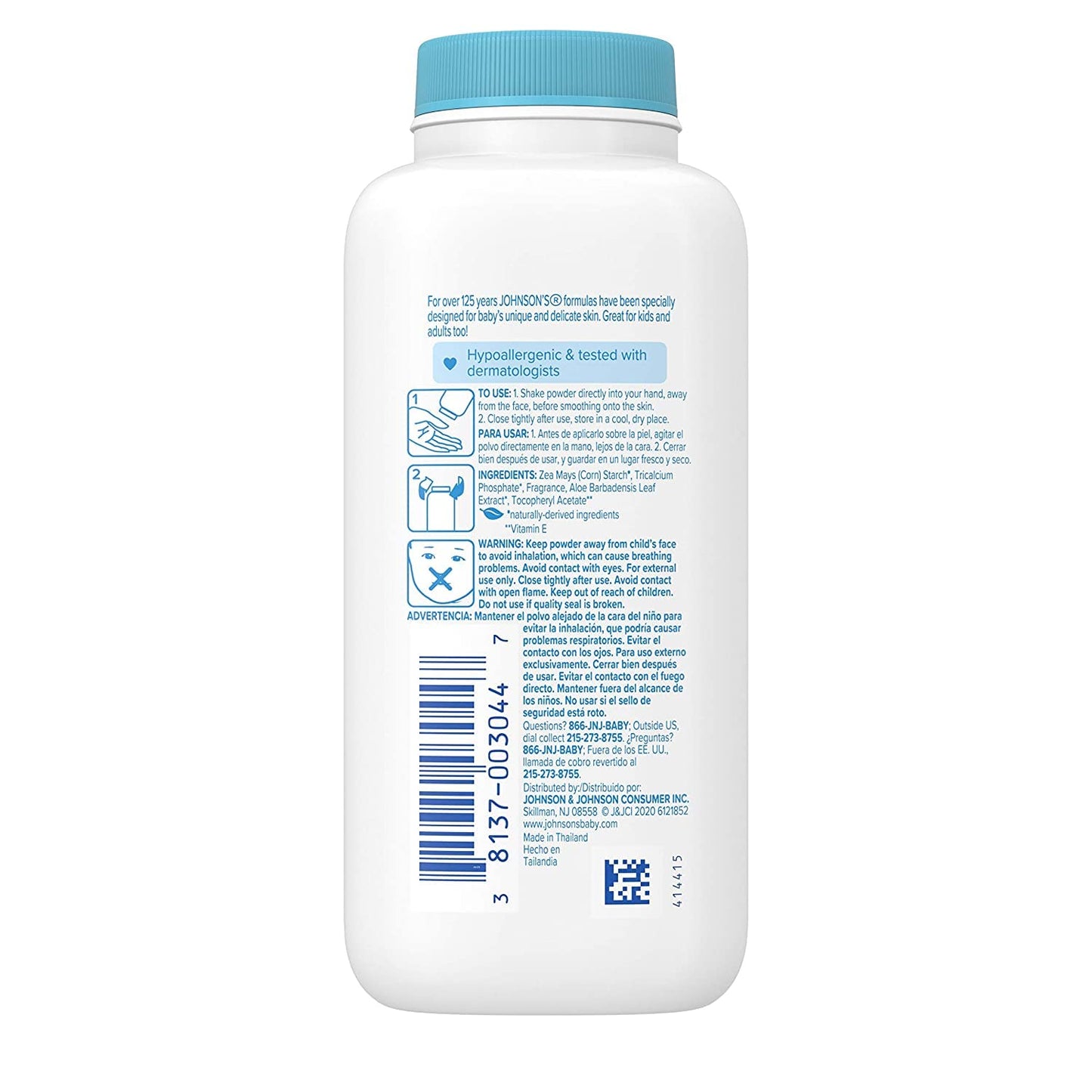 JOHNSONS BABY POWDER ALOE/VIT E 22OZ