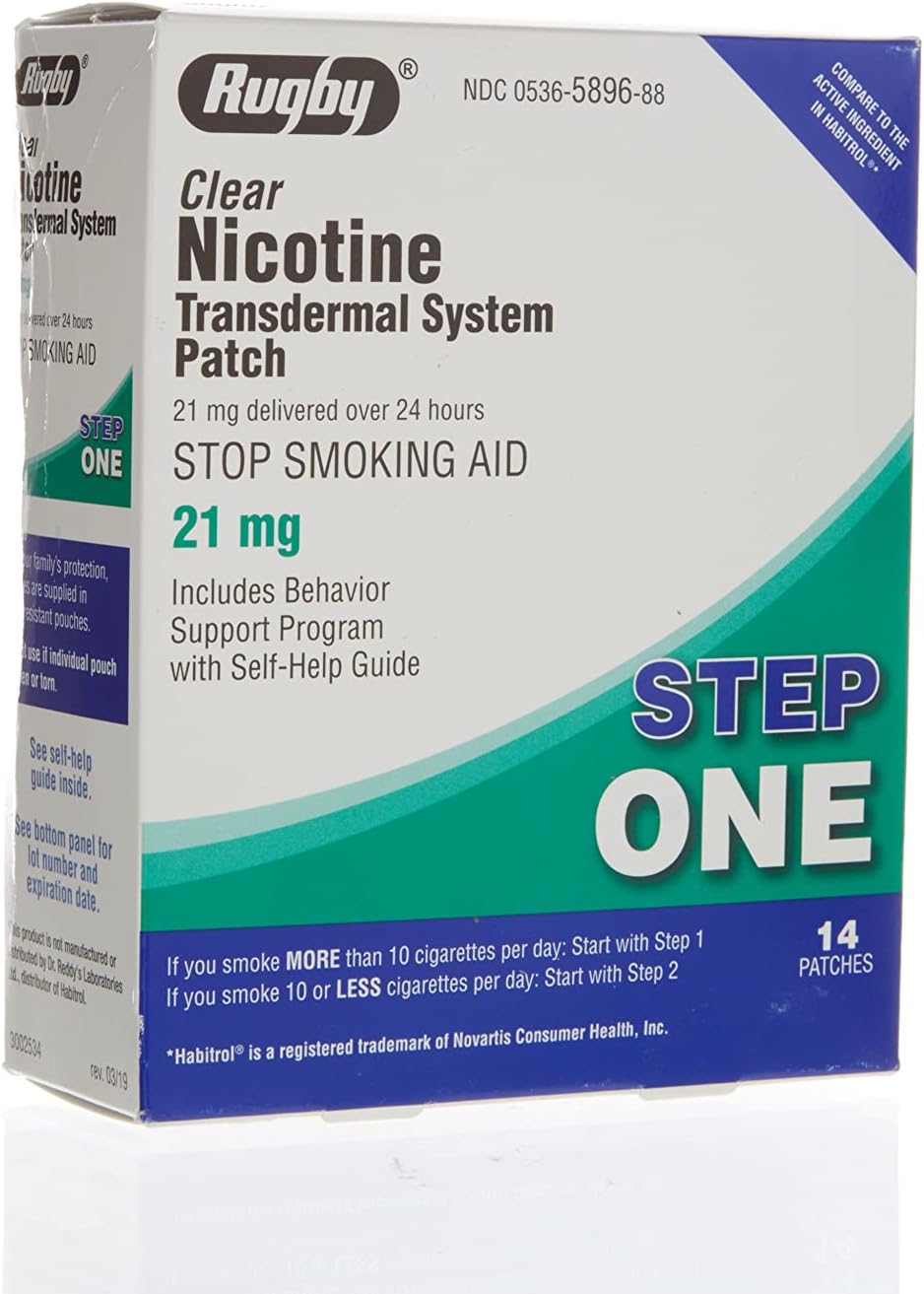 NICOTINE CLR 14MG-24HR TRNS SYS PAT 7