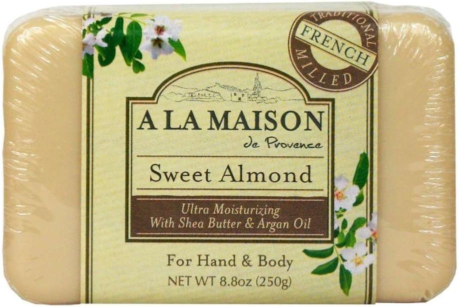 A LA MAISON BAR SOAP,4 BARS,SWT ALMND