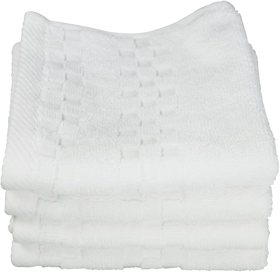 Royal Crest Wash Cloths - White, 2 count