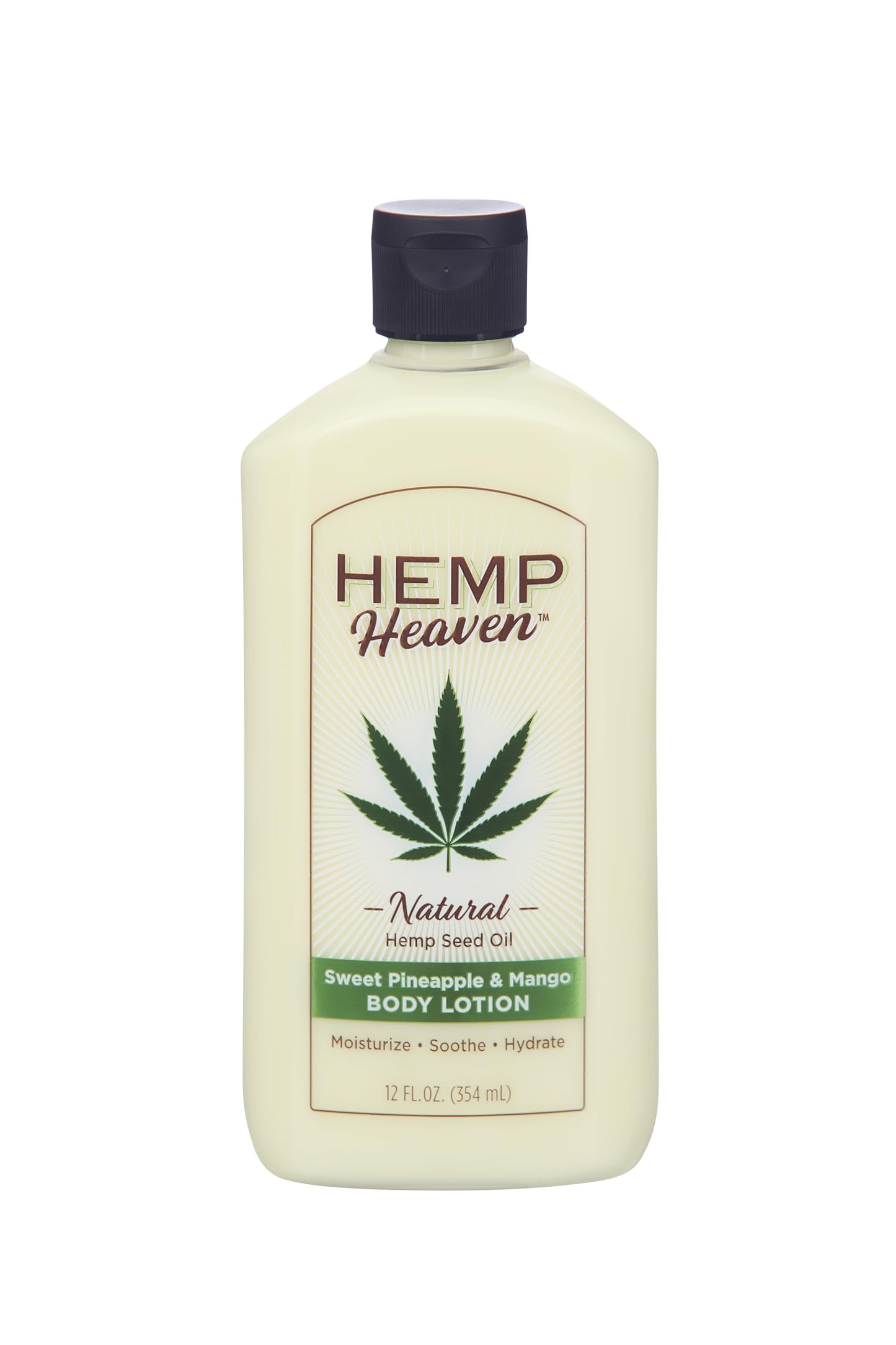 Hemp Heaven Body Lotion Sweet Pineapple And Mango 18oz Pump