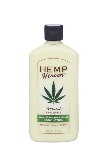 Hemp Heaven Body Lotion Sweet Pineapple And Mango 18oz Pump