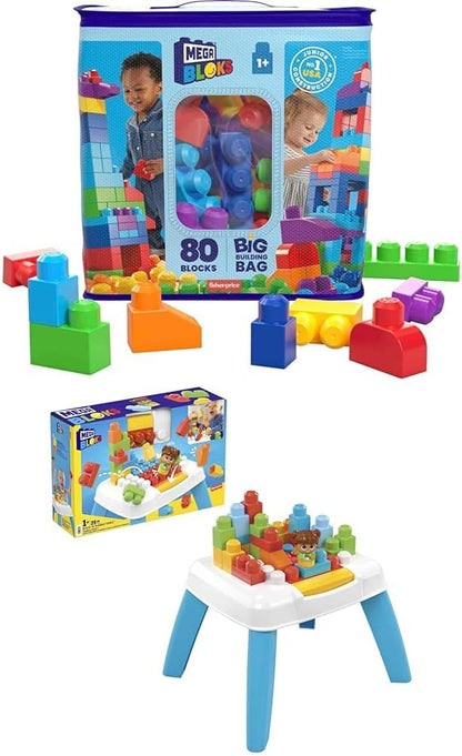 Mega Bloks Fisher-Price ABC Building Blocks with Bag