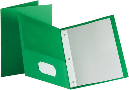School Grade Two Pocket Portfolio, Fasteners, Assorted Colors, 100 Per PDQ