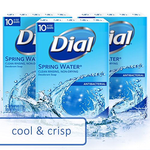 Dial Bar Soap Spring Water 4oz 3 Count Antibacterial