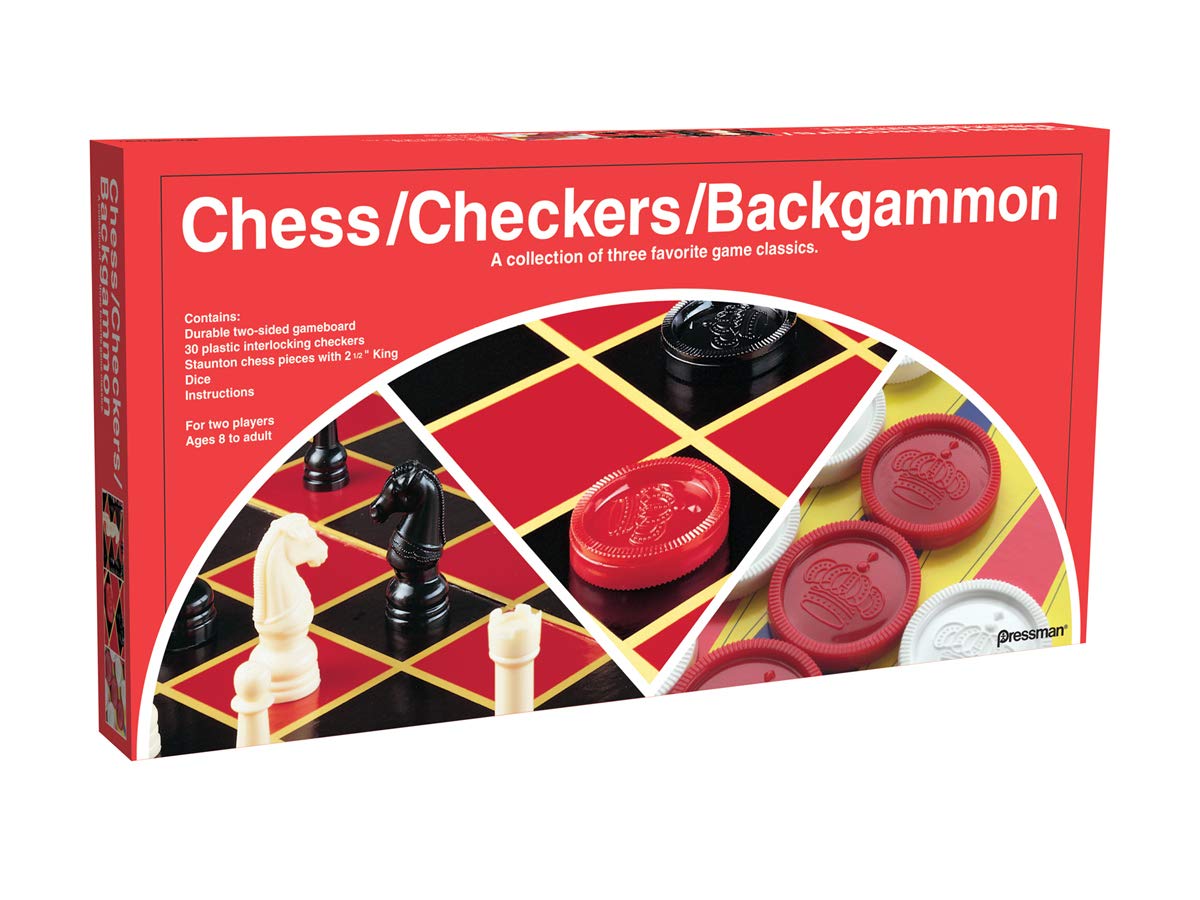 Chess/Checkers/Backgammon - a Collection of Three Favorite Game Classics