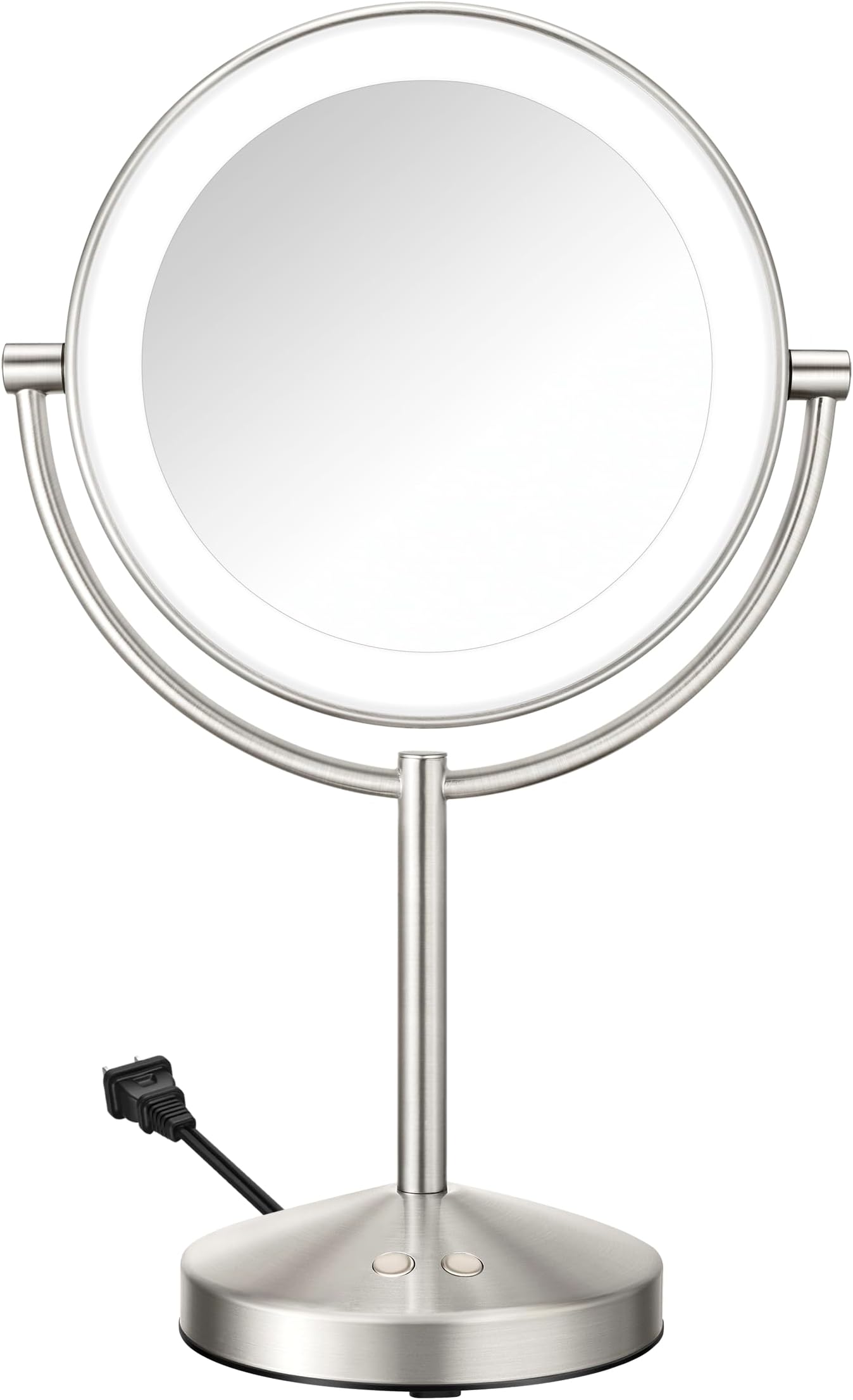 CONAIR LED Lighted Vanity Mirror with Storage Base - Black