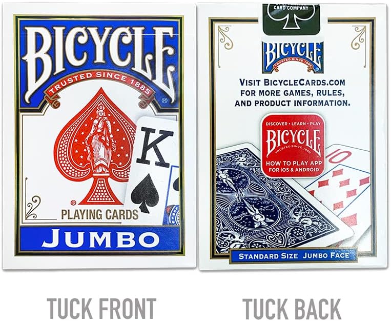 Bicycle Jumbo Face Standard Playing Cards - Assorted Colors