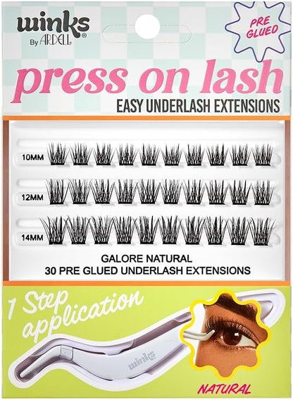 Ardell Press On Underlash Extensions - Naked Natural, 30 count