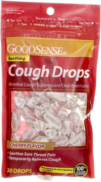 GS COUGH DROPS BAG CHERRY 30CT