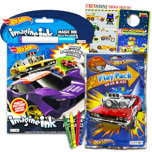 Inkology Hot Wheels Mini Back Pack Art & Activity Set