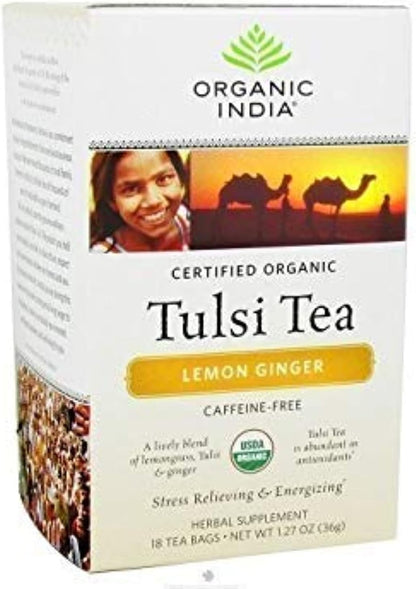 ORGANIC INDIA TULSI TEA,OG2,TURMRC GNGR