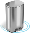 Home Basics 12 L Stainless Steel Waste Basket