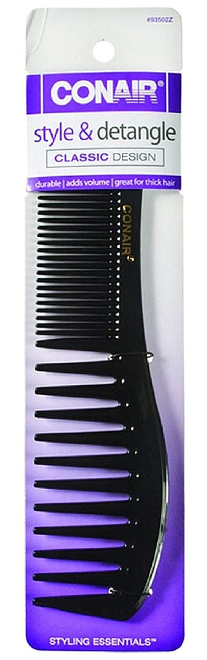 CONAIR Styling Essentials Detangle & Style Wide-tooth Lift Comb