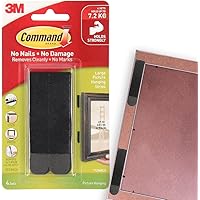 Command Black Picture Hanging Strips - Large, 4 pairs