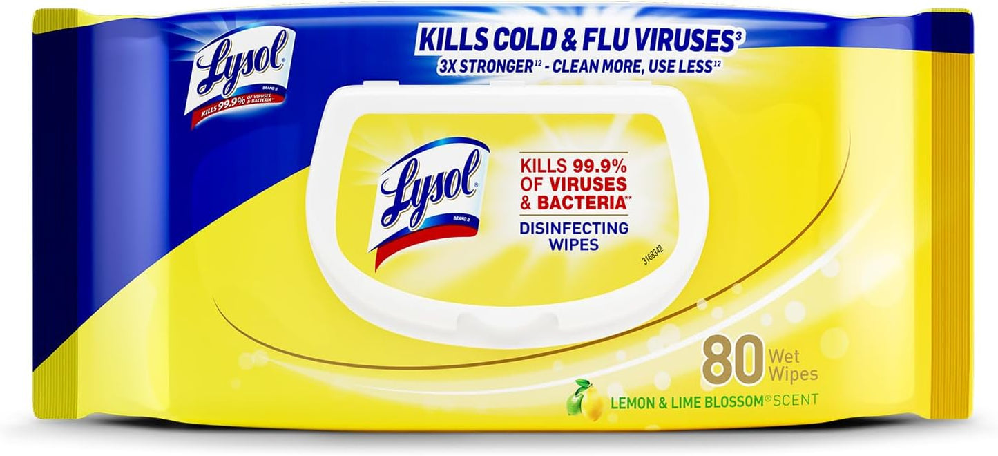 LYSOL DISINFECT WIPE LEM/LIME BLSM 35CT