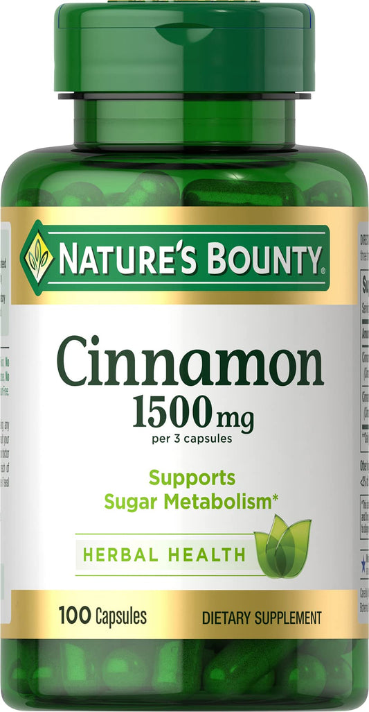 CINNAMON 1000MG CAP 100CT NAT BOUNTY