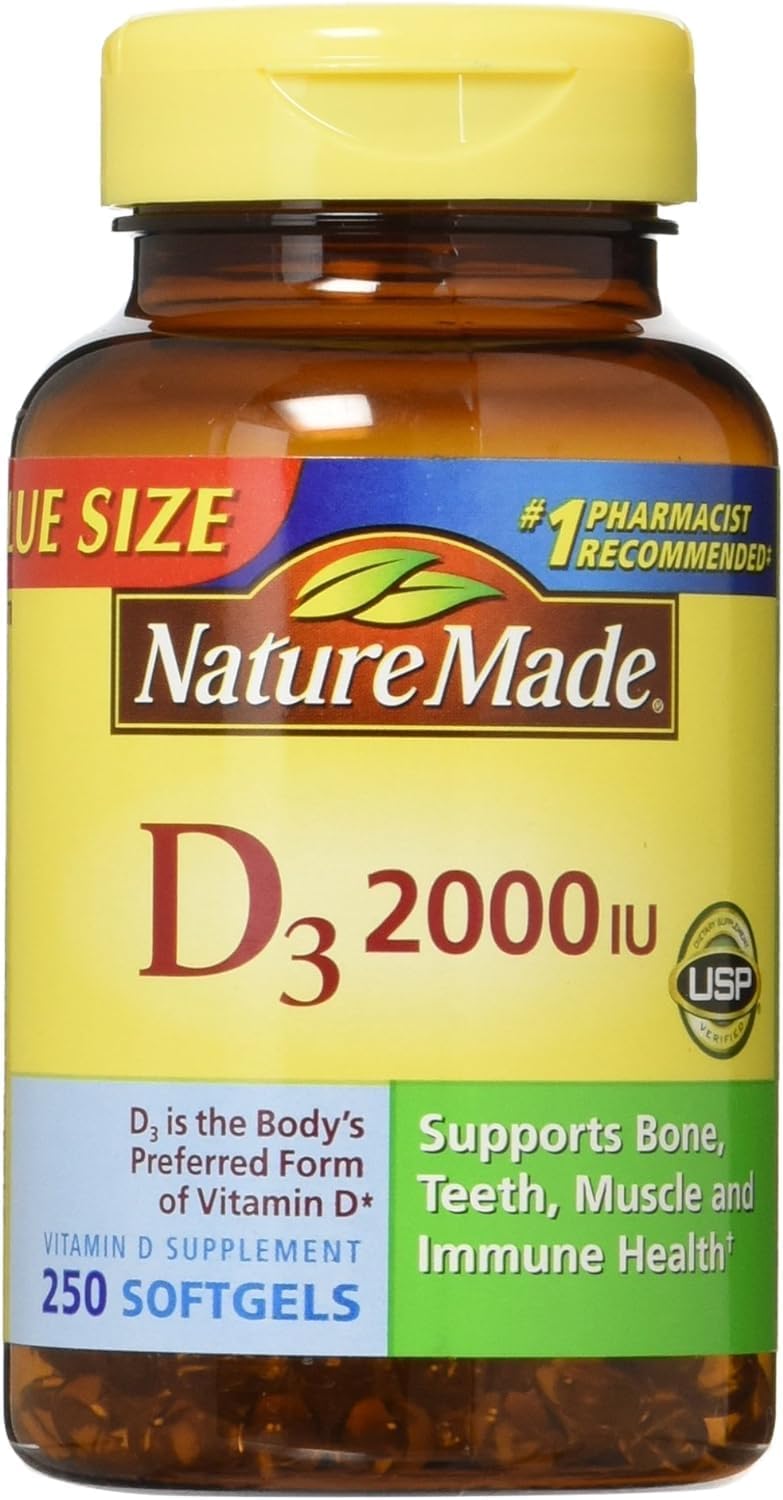 VIT D-3 1000IU SOFTGEL 250CT NAT BOUNTY