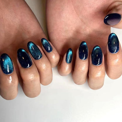 Nailene So Chic Blue Gloss Squoval, 77143 - 28 Pc