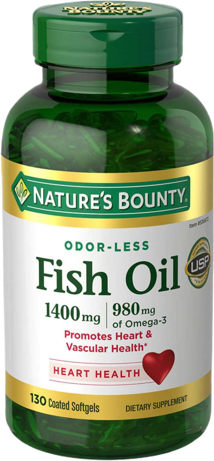FISH OIL ODRLS 2400MG SG 90CT NAT BOUNTY