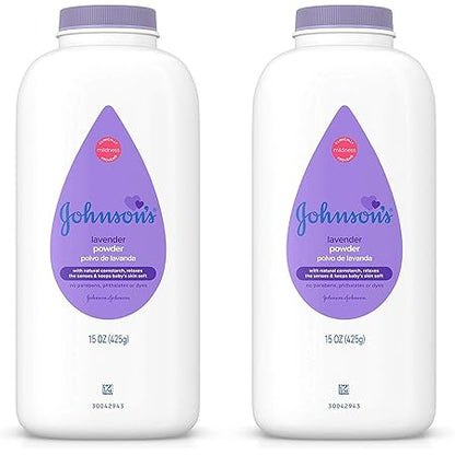 JOHNSONS BABY POWDER LAVENDER/CHAM 15OZ