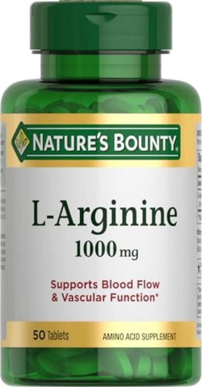 L-ARGININE 1000MG TABLET 50CT NAT BOUNTY
