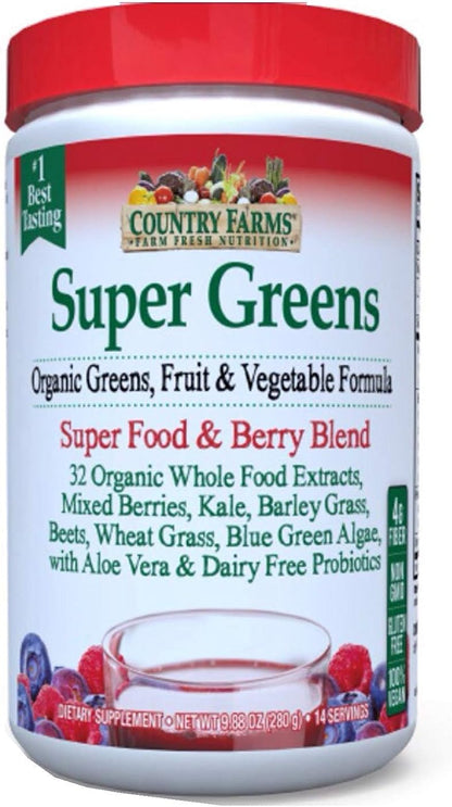 COUNTRY FARMS SUPER SHAKE PWDR,CHOC