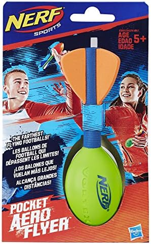 Nerf Pocket Aero Flyer Football, Assorted Colors