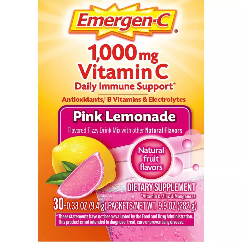 EMERGEN-C PINK LEMONADE PWDR 30CT