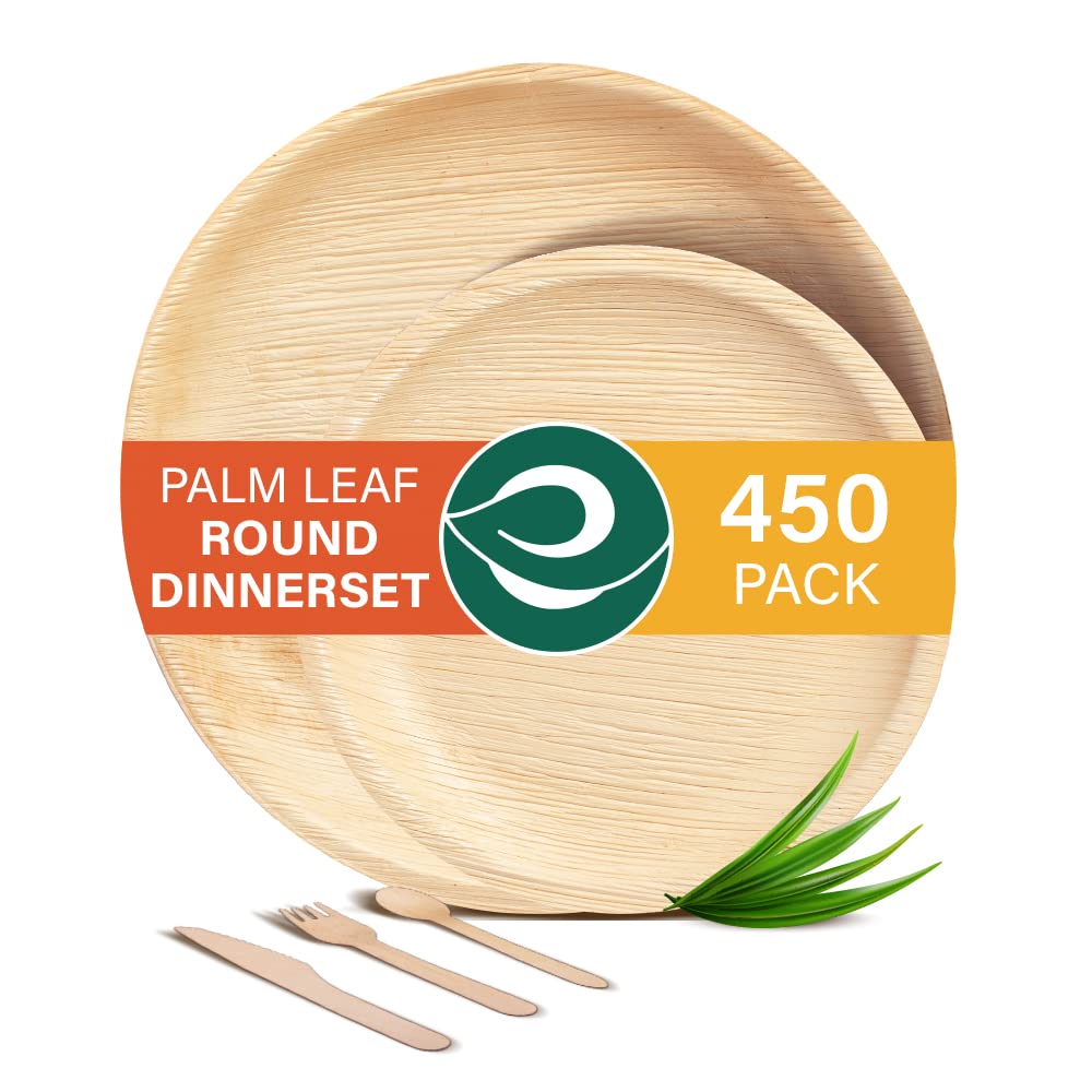 ECO SOUL PALM LEAF PLATES,10 IN.