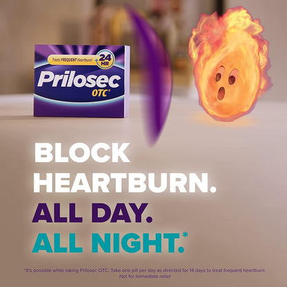 Prilosec Otc Treats Frequent Heartburn 24Hr 14 Tablets