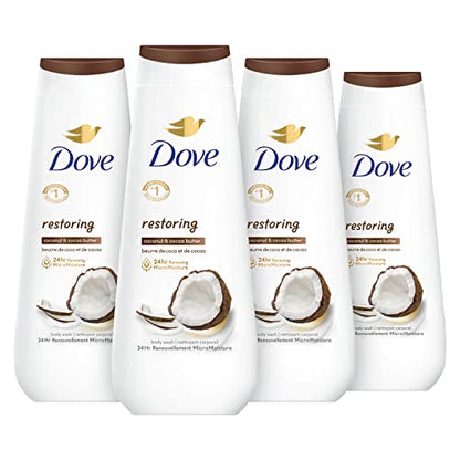 DOVE BODY WASH COCONUT MILK 20Z