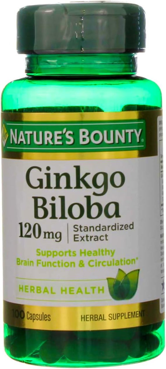 GINKGO BILOBA 120MG CAP 100CT NAT BOUNTY