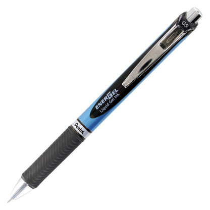 EnerGel RTX Retractable Liquid Gel Pen, (0.5mm) Needle Tip, Fine Line, Black Ink 2-Pk