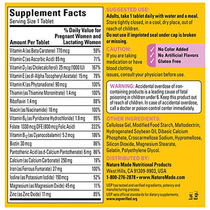NEONATAL PRENATAL VITAMIN TAB 100